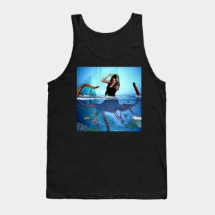 Awesome octopus women Tank Top